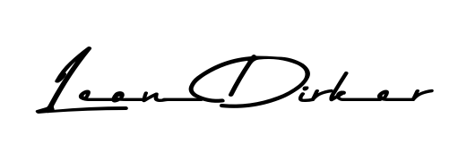 Achieve flawless digital penmanship with Leon Dirker name in Asem Kandis PERSONAL USE font. The perfect tool for creating online signatures. Leon Dirker signature style 9 images and pictures png
