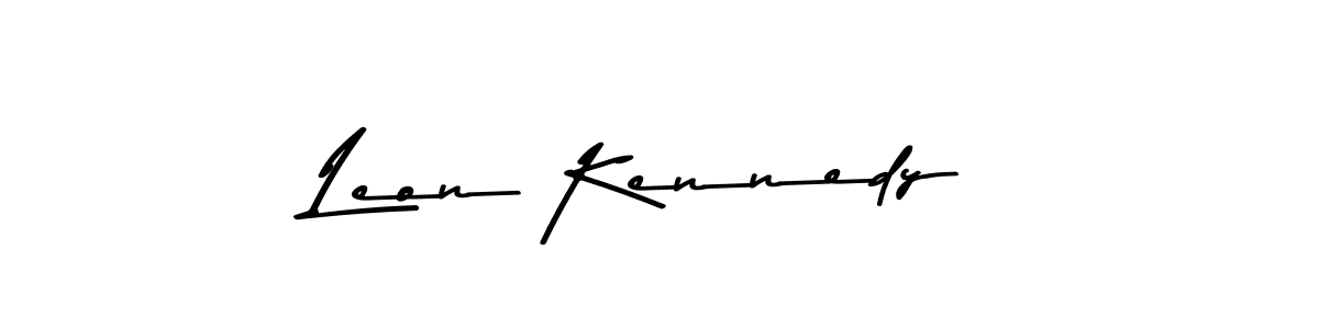 Design your own signature with our free online signature maker. With this signature software, you can create a handwritten (Asem Kandis PERSONAL USE) signature for name Leon Kennedy. Leon Kennedy signature style 9 images and pictures png