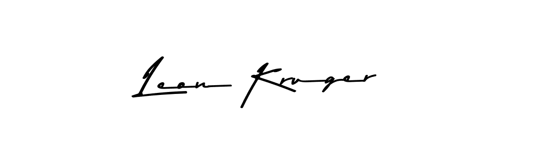 Design your own signature with our free online signature maker. With this signature software, you can create a handwritten (Asem Kandis PERSONAL USE) signature for name Leon Kruger. Leon Kruger signature style 9 images and pictures png