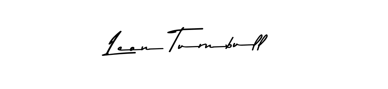 Use a signature maker to create a handwritten signature online. With this signature software, you can design (Asem Kandis PERSONAL USE) your own signature for name Leon Turnbull. Leon Turnbull signature style 9 images and pictures png