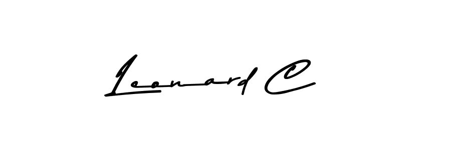 Use a signature maker to create a handwritten signature online. With this signature software, you can design (Asem Kandis PERSONAL USE) your own signature for name Leonard C. Leonard C signature style 9 images and pictures png