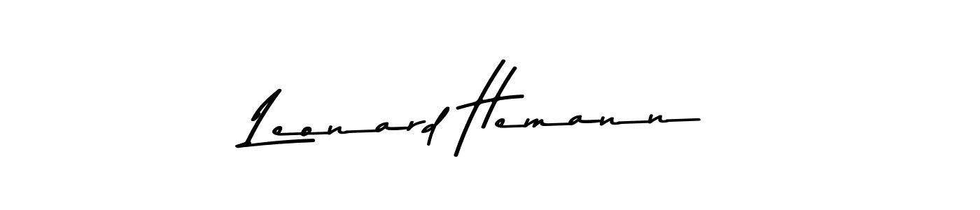 Leonard Hemann stylish signature style. Best Handwritten Sign (Asem Kandis PERSONAL USE) for my name. Handwritten Signature Collection Ideas for my name Leonard Hemann. Leonard Hemann signature style 9 images and pictures png