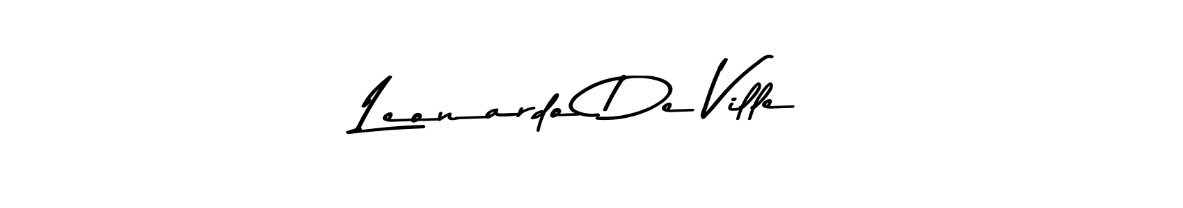 Once you've used our free online signature maker to create your best signature Asem Kandis PERSONAL USE style, it's time to enjoy all of the benefits that Leonardo De Ville name signing documents. Leonardo De Ville signature style 9 images and pictures png