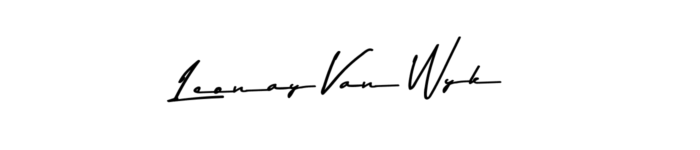 if you are searching for the best signature style for your name Leonay Van Wyk. so please give up your signature search. here we have designed multiple signature styles  using Asem Kandis PERSONAL USE. Leonay Van Wyk signature style 9 images and pictures png