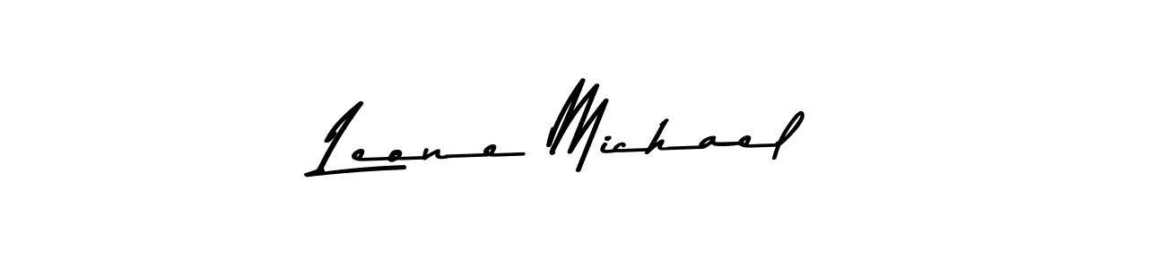 You should practise on your own different ways (Asem Kandis PERSONAL USE) to write your name (Leone Michael) in signature. don't let someone else do it for you. Leone Michael signature style 9 images and pictures png