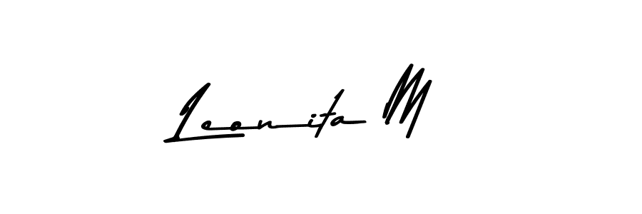 Make a beautiful signature design for name Leonita M. Use this online signature maker to create a handwritten signature for free. Leonita M signature style 9 images and pictures png