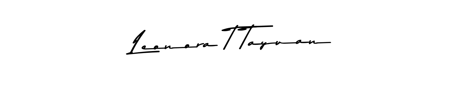 The best way (Asem Kandis PERSONAL USE) to make a short signature is to pick only two or three words in your name. The name Leonora T Tayuan include a total of six letters. For converting this name. Leonora T Tayuan signature style 9 images and pictures png