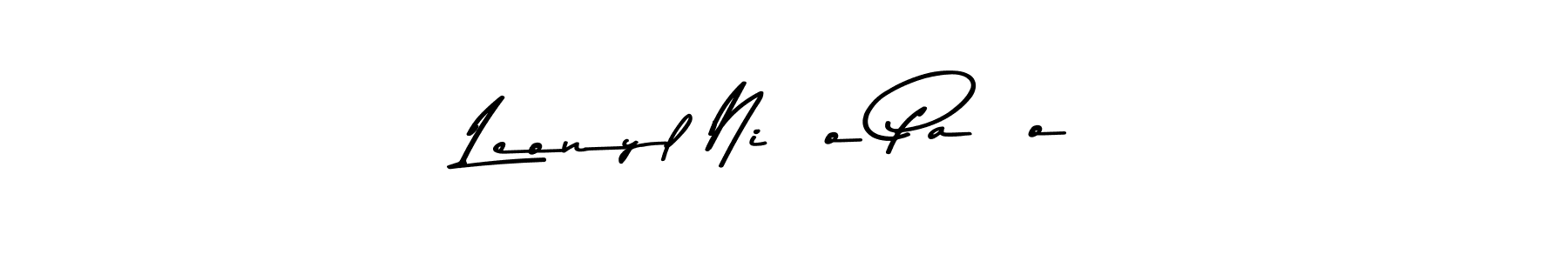 You should practise on your own different ways (Asem Kandis PERSONAL USE) to write your name (Leonyl Niño Paño) in signature. don't let someone else do it for you. Leonyl Niño Paño signature style 9 images and pictures png