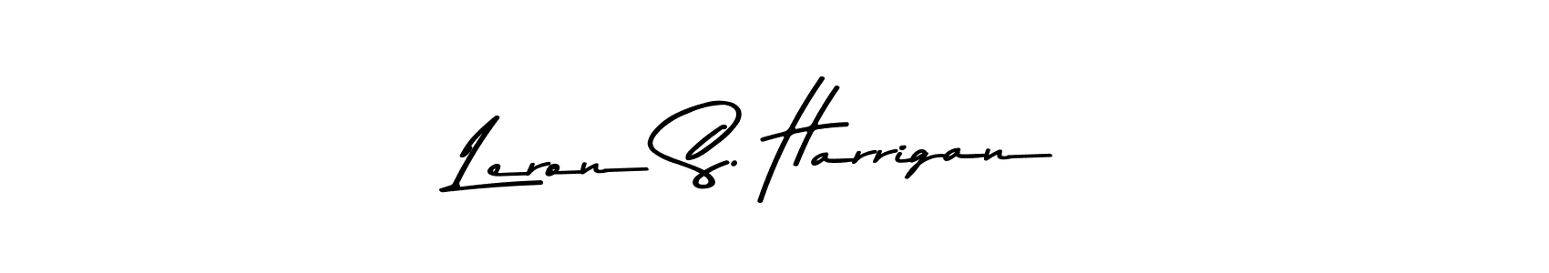 Leron S. Harrigan stylish signature style. Best Handwritten Sign (Asem Kandis PERSONAL USE) for my name. Handwritten Signature Collection Ideas for my name Leron S. Harrigan. Leron S. Harrigan signature style 9 images and pictures png