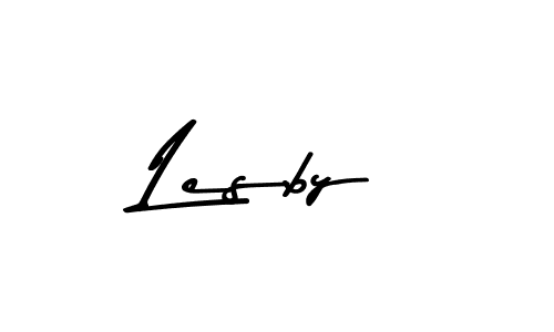 Lesby stylish signature style. Best Handwritten Sign (Asem Kandis PERSONAL USE) for my name. Handwritten Signature Collection Ideas for my name Lesby. Lesby signature style 9 images and pictures png