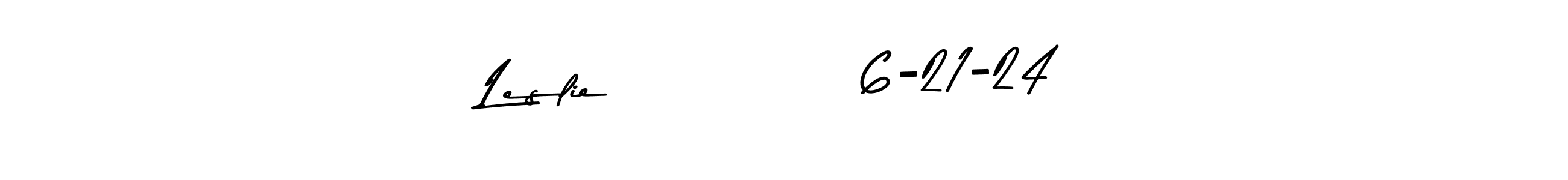 This is the best signature style for the Leslie             6-21-24 name. Also you like these signature font (Asem Kandis PERSONAL USE). Mix name signature. Leslie             6-21-24 signature style 9 images and pictures png