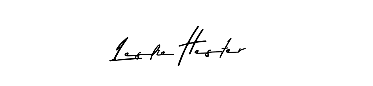 Create a beautiful signature design for name Leslie Hester. With this signature (Asem Kandis PERSONAL USE) fonts, you can make a handwritten signature for free. Leslie Hester signature style 9 images and pictures png