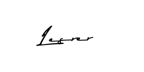 How to make Lesrer name signature. Use Asem Kandis PERSONAL USE style for creating short signs online. This is the latest handwritten sign. Lesrer signature style 9 images and pictures png