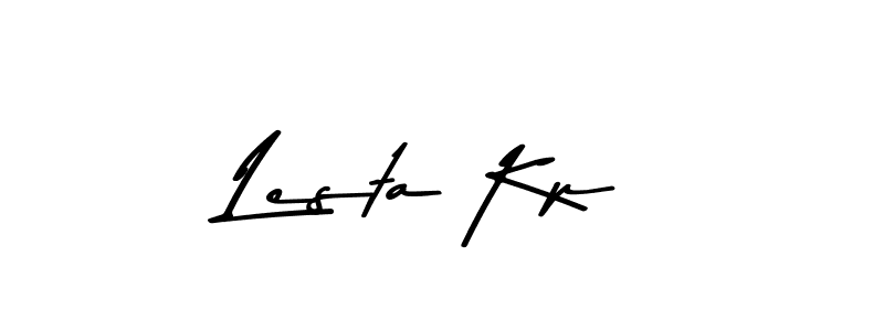 Make a beautiful signature design for name Lesta Kp. With this signature (Asem Kandis PERSONAL USE) style, you can create a handwritten signature for free. Lesta Kp signature style 9 images and pictures png