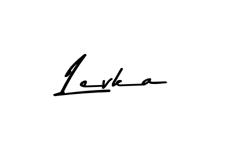 Make a beautiful signature design for name Levka. With this signature (Asem Kandis PERSONAL USE) style, you can create a handwritten signature for free. Levka signature style 9 images and pictures png