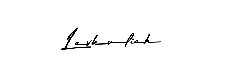 Create a beautiful signature design for name Levkulich. With this signature (Asem Kandis PERSONAL USE) fonts, you can make a handwritten signature for free. Levkulich signature style 9 images and pictures png