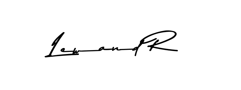 Lewand R stylish signature style. Best Handwritten Sign (Asem Kandis PERSONAL USE) for my name. Handwritten Signature Collection Ideas for my name Lewand R. Lewand R signature style 9 images and pictures png