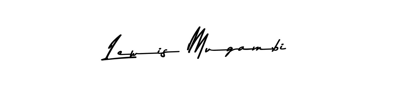 Also You can easily find your signature by using the search form. We will create Lewis Mugambi name handwritten signature images for you free of cost using Asem Kandis PERSONAL USE sign style. Lewis Mugambi signature style 9 images and pictures png