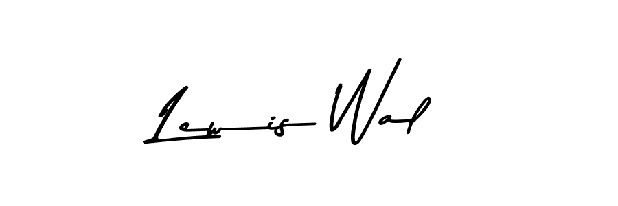 Use a signature maker to create a handwritten signature online. With this signature software, you can design (Asem Kandis PERSONAL USE) your own signature for name Lewis Wal. Lewis Wal signature style 9 images and pictures png