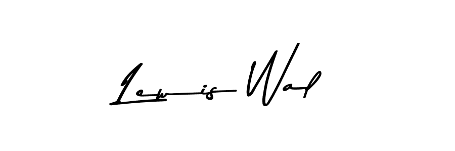 Use a signature maker to create a handwritten signature online. With this signature software, you can design (Asem Kandis PERSONAL USE) your own signature for name Lewis Wal. Lewis Wal signature style 9 images and pictures png