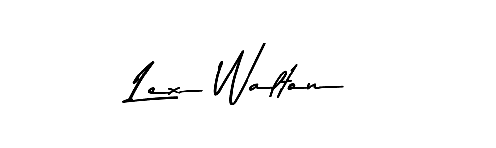 Use a signature maker to create a handwritten signature online. With this signature software, you can design (Asem Kandis PERSONAL USE) your own signature for name Lex Walton. Lex Walton signature style 9 images and pictures png