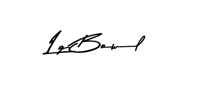 How to Draw Lg Bowl signature style? Asem Kandis PERSONAL USE is a latest design signature styles for name Lg Bowl. Lg Bowl signature style 9 images and pictures png