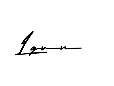 Design your own signature with our free online signature maker. With this signature software, you can create a handwritten (Asem Kandis PERSONAL USE) signature for name Lgun. Lgun signature style 9 images and pictures png