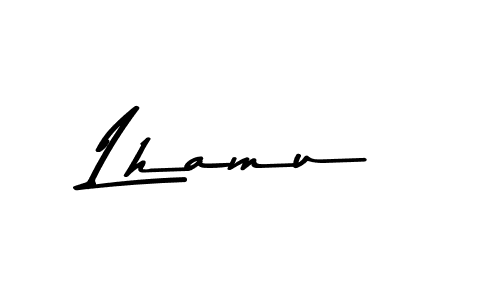 How to make Lhamu name signature. Use Asem Kandis PERSONAL USE style for creating short signs online. This is the latest handwritten sign. Lhamu signature style 9 images and pictures png