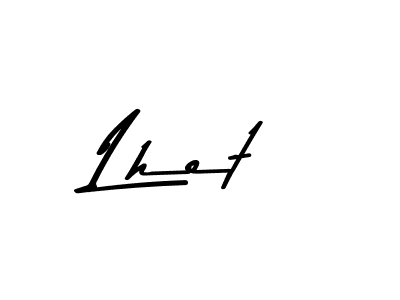 Use a signature maker to create a handwritten signature online. With this signature software, you can design (Asem Kandis PERSONAL USE) your own signature for name Lhet. Lhet signature style 9 images and pictures png
