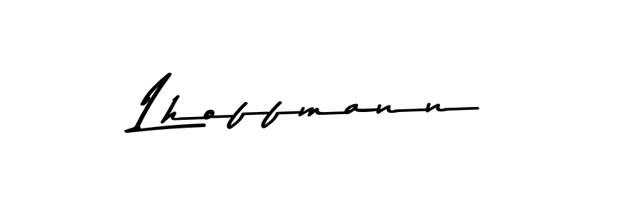 Create a beautiful signature design for name Lhoffmann. With this signature (Asem Kandis PERSONAL USE) fonts, you can make a handwritten signature for free. Lhoffmann signature style 9 images and pictures png
