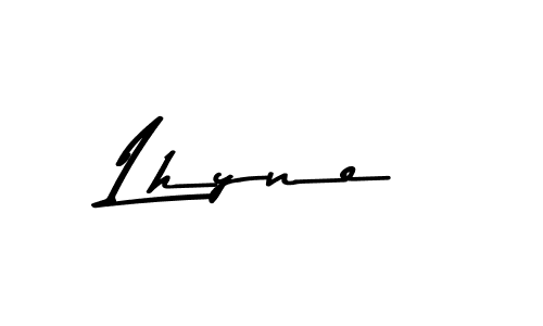 Make a beautiful signature design for name Lhyne. With this signature (Asem Kandis PERSONAL USE) style, you can create a handwritten signature for free. Lhyne signature style 9 images and pictures png
