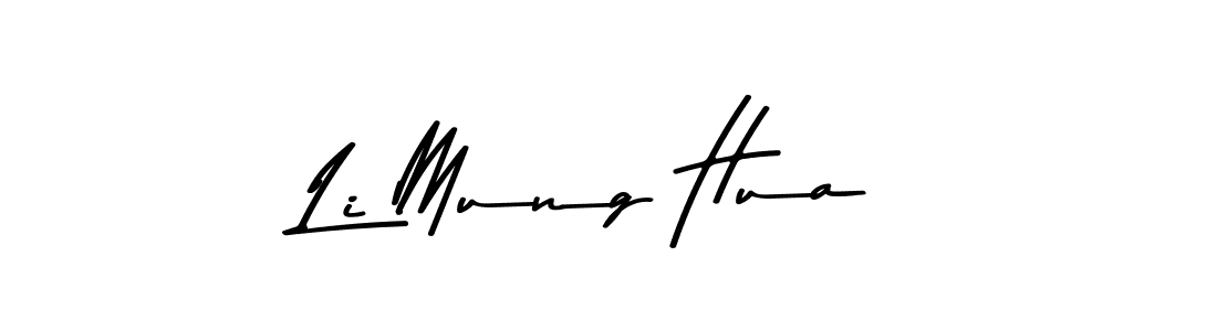 Li Mung Hua stylish signature style. Best Handwritten Sign (Asem Kandis PERSONAL USE) for my name. Handwritten Signature Collection Ideas for my name Li Mung Hua. Li Mung Hua signature style 9 images and pictures png