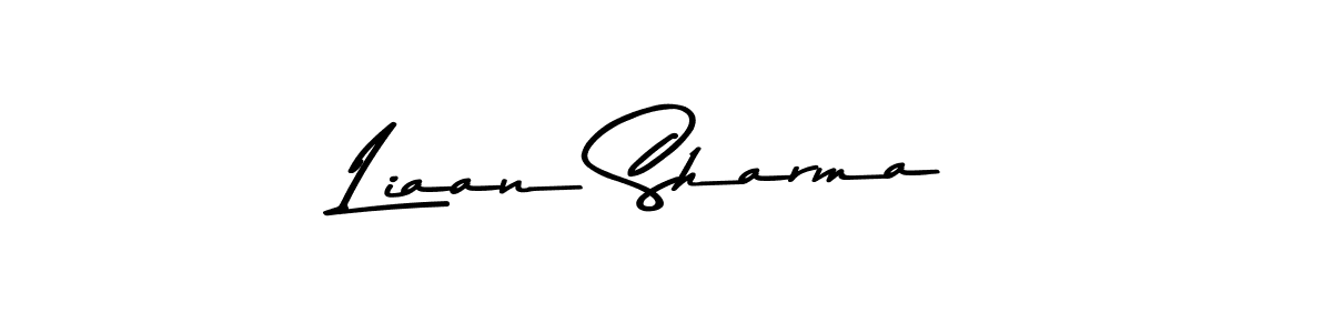 Liaan Sharma stylish signature style. Best Handwritten Sign (Asem Kandis PERSONAL USE) for my name. Handwritten Signature Collection Ideas for my name Liaan Sharma. Liaan Sharma signature style 9 images and pictures png