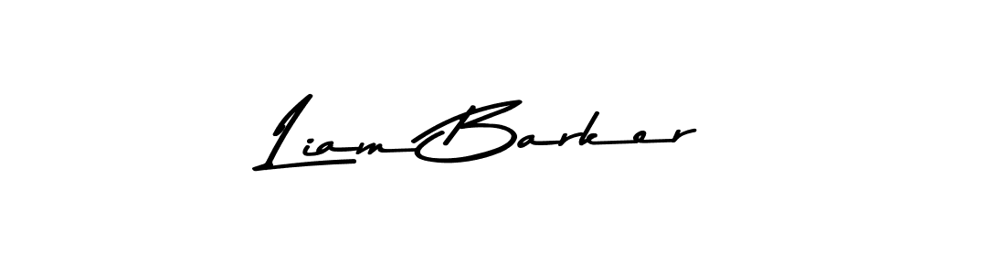 Liam Barker stylish signature style. Best Handwritten Sign (Asem Kandis PERSONAL USE) for my name. Handwritten Signature Collection Ideas for my name Liam Barker. Liam Barker signature style 9 images and pictures png