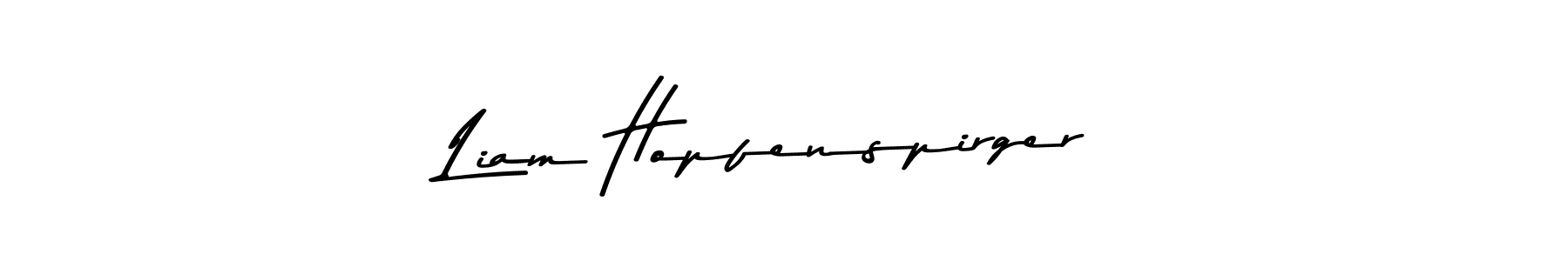Also You can easily find your signature by using the search form. We will create Liam Hopfenspirger name handwritten signature images for you free of cost using Asem Kandis PERSONAL USE sign style. Liam Hopfenspirger signature style 9 images and pictures png