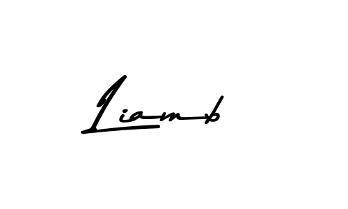 Liamb stylish signature style. Best Handwritten Sign (Asem Kandis PERSONAL USE) for my name. Handwritten Signature Collection Ideas for my name Liamb. Liamb signature style 9 images and pictures png