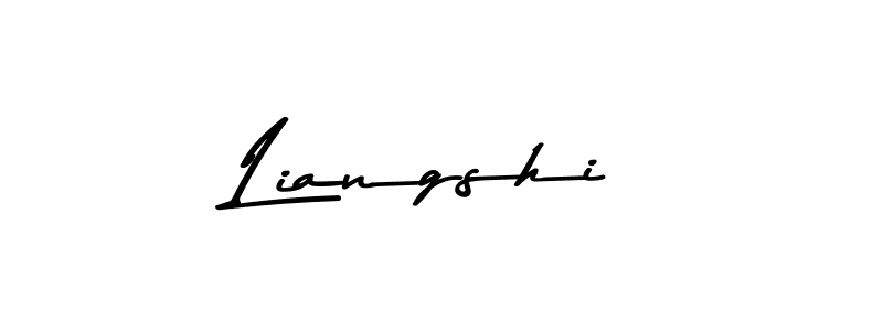 Make a beautiful signature design for name Liangshi. With this signature (Asem Kandis PERSONAL USE) style, you can create a handwritten signature for free. Liangshi signature style 9 images and pictures png