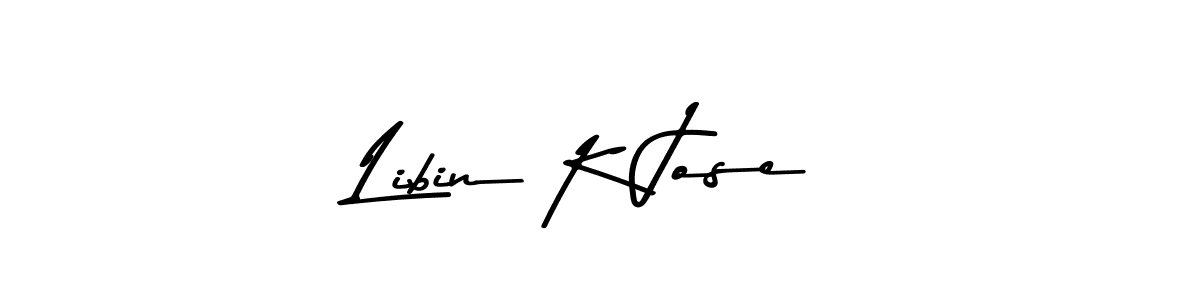 Also You can easily find your signature by using the search form. We will create Libin K Jose name handwritten signature images for you free of cost using Asem Kandis PERSONAL USE sign style. Libin K Jose signature style 9 images and pictures png