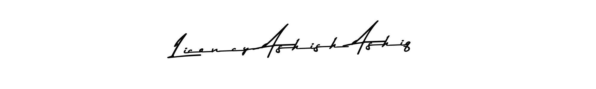 Make a beautiful signature design for name Licency Ashish Ashiq. Use this online signature maker to create a handwritten signature for free. Licency Ashish Ashiq signature style 9 images and pictures png