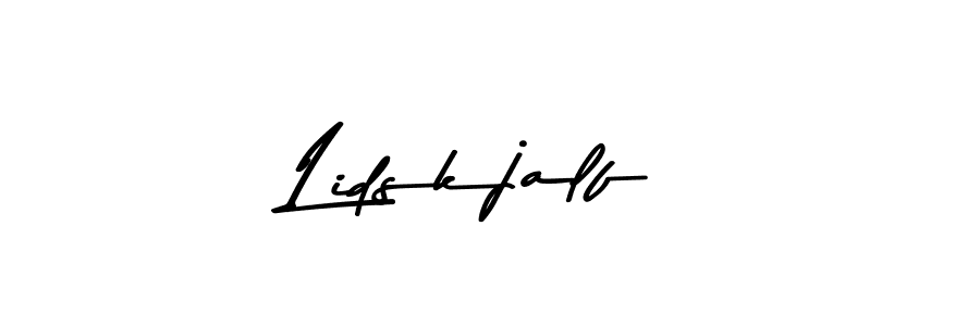 Make a beautiful signature design for name Lidskjalf. With this signature (Asem Kandis PERSONAL USE) style, you can create a handwritten signature for free. Lidskjalf signature style 9 images and pictures png