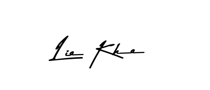 How to make Lie Khe signature? Asem Kandis PERSONAL USE is a professional autograph style. Create handwritten signature for Lie Khe name. Lie Khe signature style 9 images and pictures png