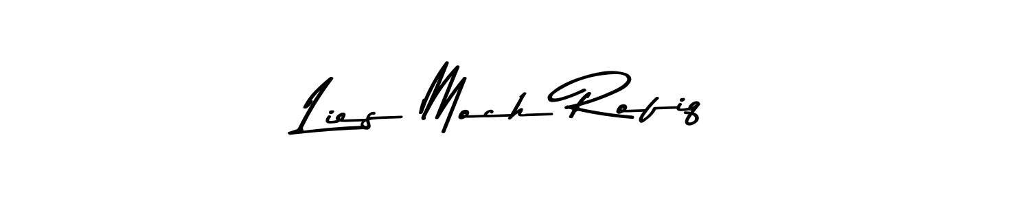 Use a signature maker to create a handwritten signature online. With this signature software, you can design (Asem Kandis PERSONAL USE) your own signature for name Lies Moch Rofiq. Lies Moch Rofiq signature style 9 images and pictures png