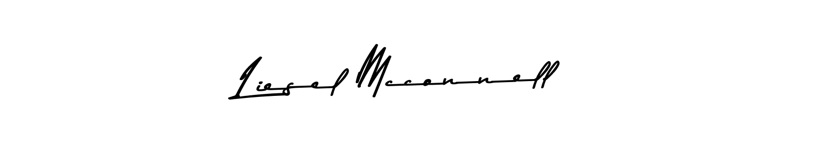 Make a beautiful signature design for name Liesel Mcconnell. With this signature (Asem Kandis PERSONAL USE) style, you can create a handwritten signature for free. Liesel Mcconnell signature style 9 images and pictures png