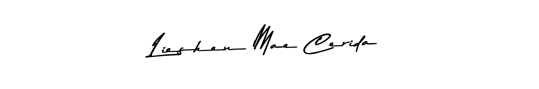 Make a beautiful signature design for name Lieshen Mae Cerida. Use this online signature maker to create a handwritten signature for free. Lieshen Mae Cerida signature style 9 images and pictures png