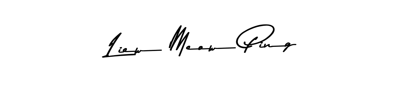 This is the best signature style for the Liew Meow Ping name. Also you like these signature font (Asem Kandis PERSONAL USE). Mix name signature. Liew Meow Ping signature style 9 images and pictures png