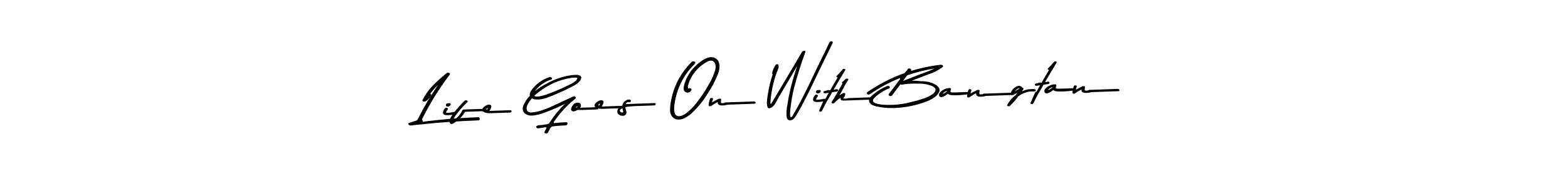 You can use this online signature creator to create a handwritten signature for the name Life Goes On With Bangtan. This is the best online autograph maker. Life Goes On With Bangtan signature style 9 images and pictures png