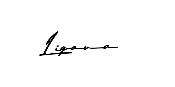 Design your own signature with our free online signature maker. With this signature software, you can create a handwritten (Asem Kandis PERSONAL USE) signature for name Ligaua. Ligaua signature style 9 images and pictures png