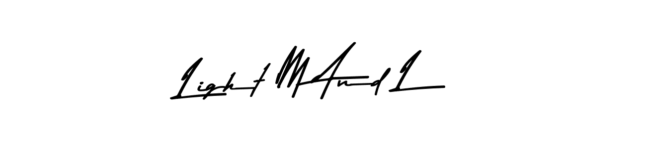 The best way (Asem Kandis PERSONAL USE) to make a short signature is to pick only two or three words in your name. The name Light M And L include a total of six letters. For converting this name. Light M And L signature style 9 images and pictures png