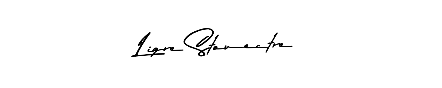 Design your own signature with our free online signature maker. With this signature software, you can create a handwritten (Asem Kandis PERSONAL USE) signature for name Ligre Stouectre. Ligre Stouectre signature style 9 images and pictures png