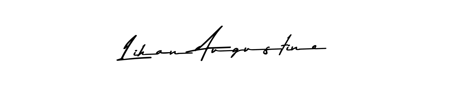 Also we have Lihan Augustine name is the best signature style. Create professional handwritten signature collection using Asem Kandis PERSONAL USE autograph style. Lihan Augustine signature style 9 images and pictures png